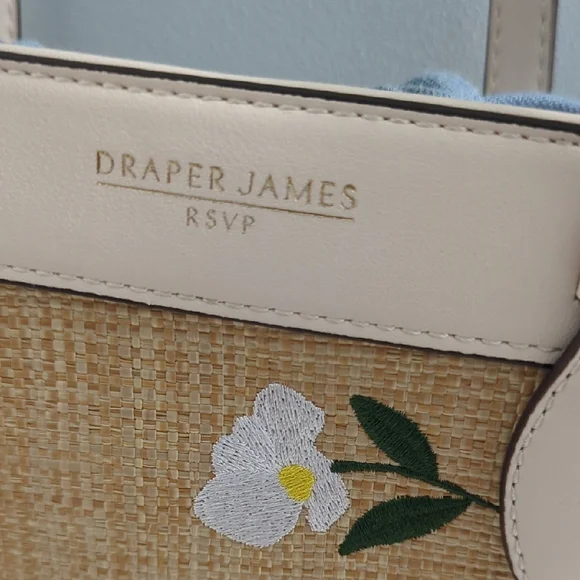 Draper James RSVP Cream and Tan Magnolia Handbag - Picture 2 of 7